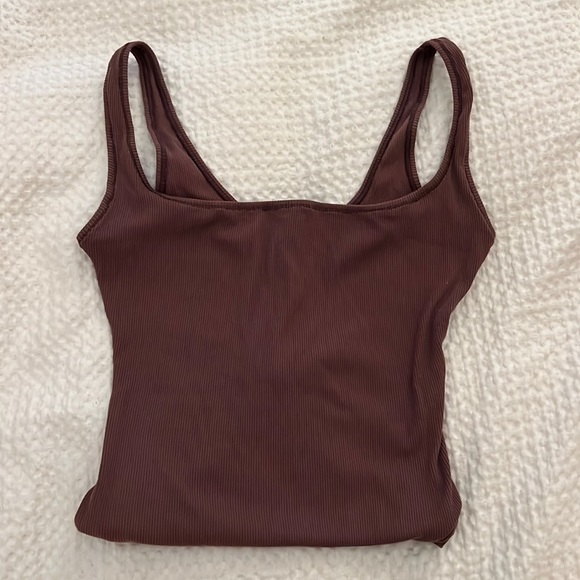 Skims Maroon Bodysuit Tank Top